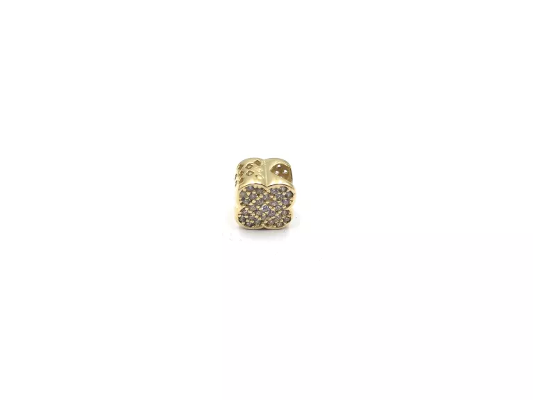ZŁOTA ZAWIESZKA CHARMS CYRKONIE 585 / 1,61 G