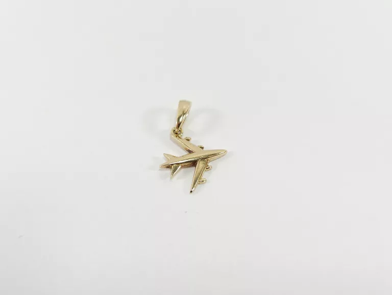 urocza-zlota-zawieszka-samolot-585-040g-kamien-bez-kamienia