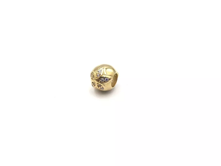 ZŁOTA ZAWIESZKA CHARMS CYRKONIE 585 / 1,68 G