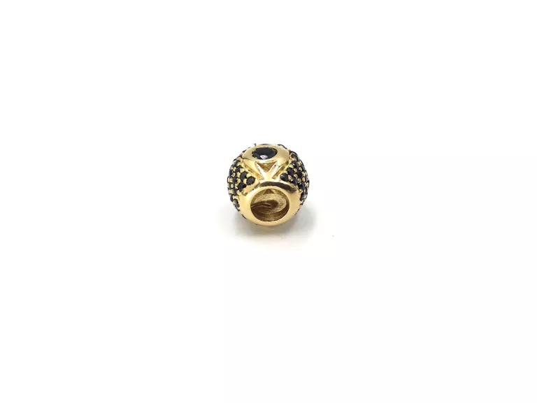ZŁOTA ZAWIESZKA CHARMS CZARNE OCZKA 585 / 1,80 G