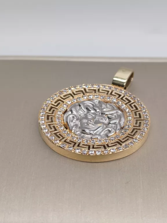 przepiekna-duza-zlota-zawieszka-grecki-wzor-meduza-585-14k-35cm-14g-stan-11323-2