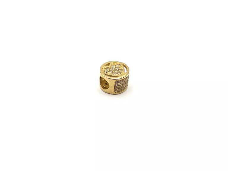 ZŁOTA ZAWIESZKA CHARMS SERCE CYRKONIE 585 / 1,76 G