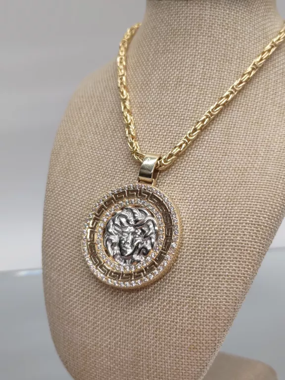 przepiekna-duza-zlota-zawieszka-grecki-wzor-meduza-585-14k-35cm-14g-slowackiego-4-walbrzych-sj