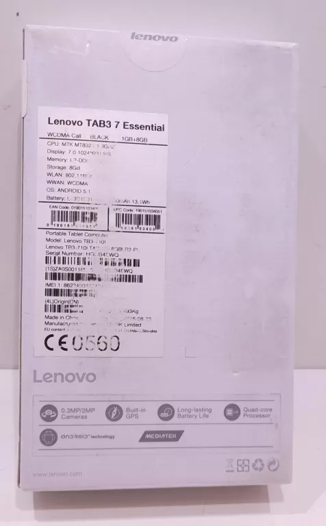 TABLET TABLET LENOVO TB3-710L
