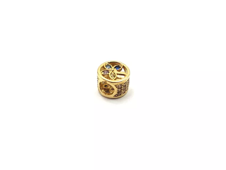 ZŁOTA ZAWIESZKA CHARMS KWIAT KOLORY 585 / 1,70 G