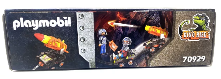 PLAYMOBIL - DINO MINE WÓZEK Z RAKIETĄ 70929