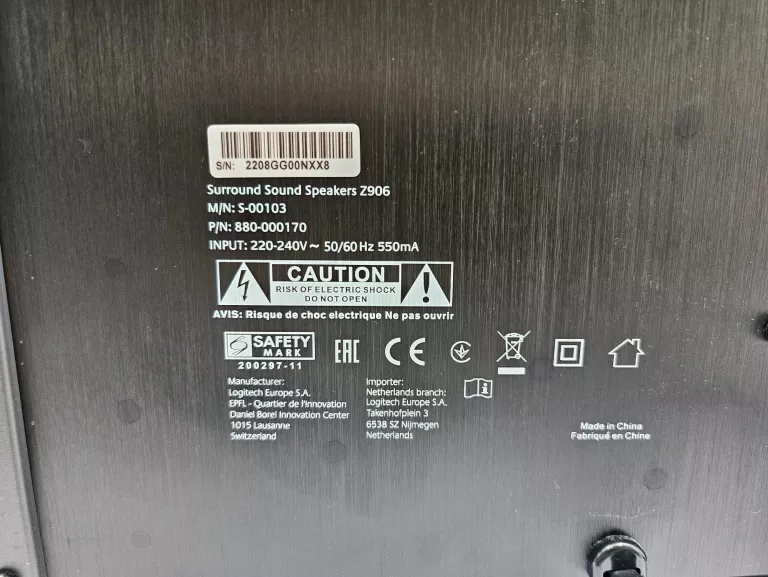 GŁOŚNIKI LOGITECH Z906 5.1 67/165W RMS
