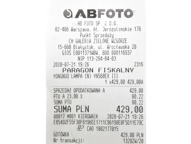 LAMPA BŁYSKOWA YONGNUO YN568EX III NIKON
