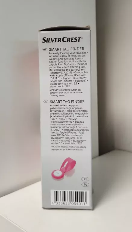 lokalizator-silvercrest-smart-tag-finder-bluetooth-rozowy-ean-gtin-4335633054011