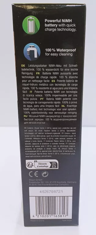 GOLARKA FOLIOWA BRAUN SERIES 3 301S