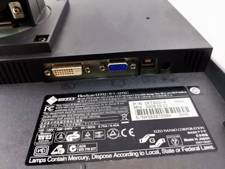 MONITOR EIZO FLEXSCAN S1932