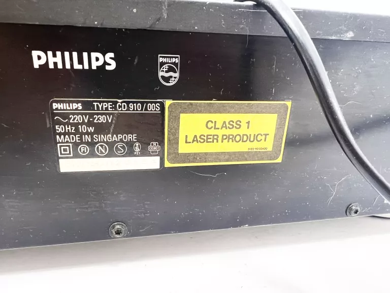 PHILIPS CD 910 PLAYER ODTWARZACZ CD 910 *