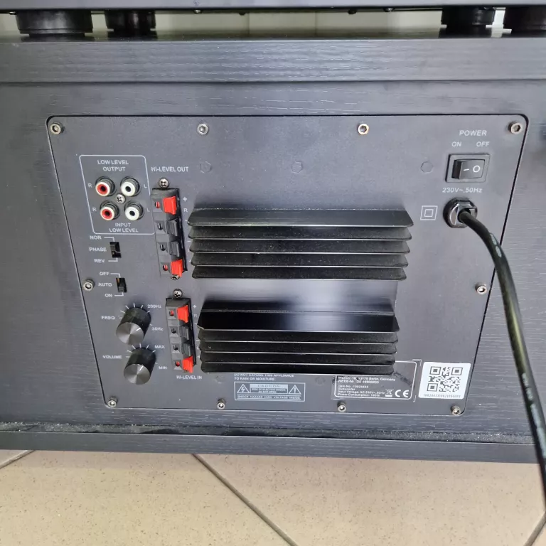 ZESTAW STEREO AUNA AMP-218B/ AUNA LINIE 501 SW WN/WILSON RAPTOR 7