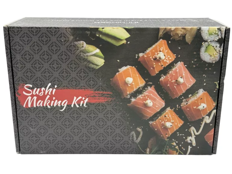 ZESTAW DO ROBIENIA SUSHI Z ROLKĄ MATA NOŻEM+AKCESORIA