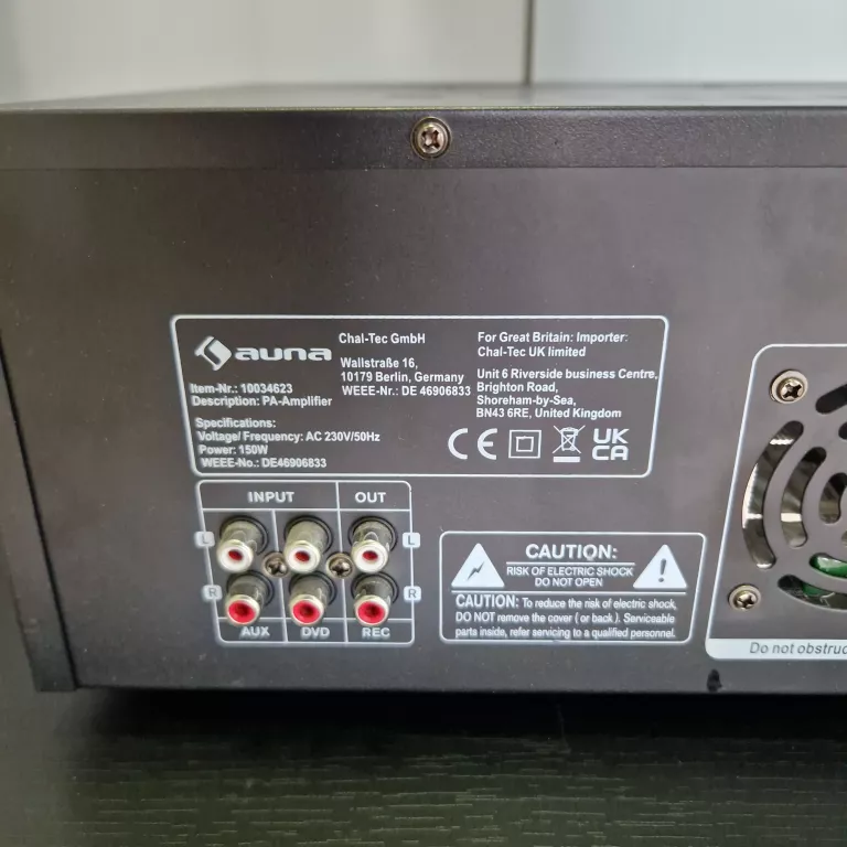ZESTAW STEREO AUNA AMP-218B/ AUNA LINIE 501 SW WN/WILSON RAPTOR 7