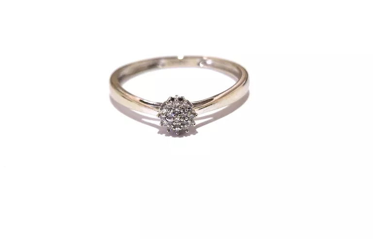 APART ZŁOTY PIERŚCIONEK ZARĘCZYNOWY Z DIAMENTAMI+CERTYFIKAT PR585 R10 1,26