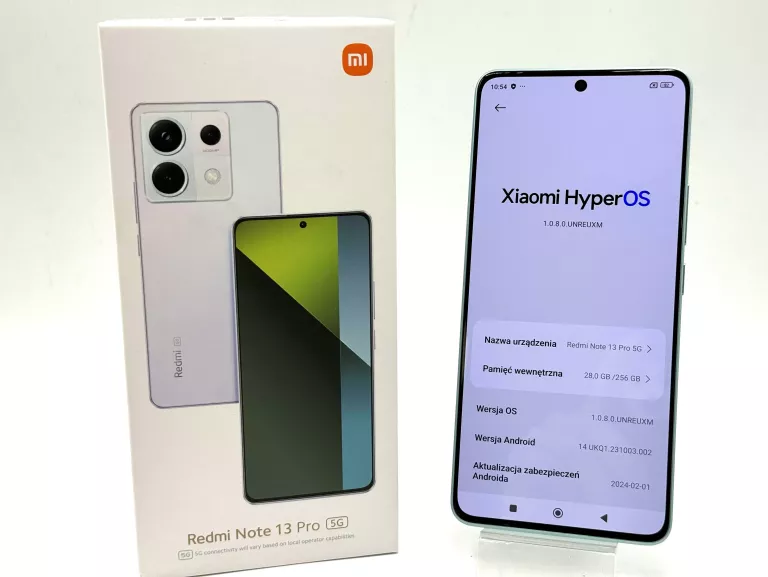 TELEFON XIAOMI REDMI NOTE 13 PRO 5G 8/256 KOMPLET BEZ BLOKAD