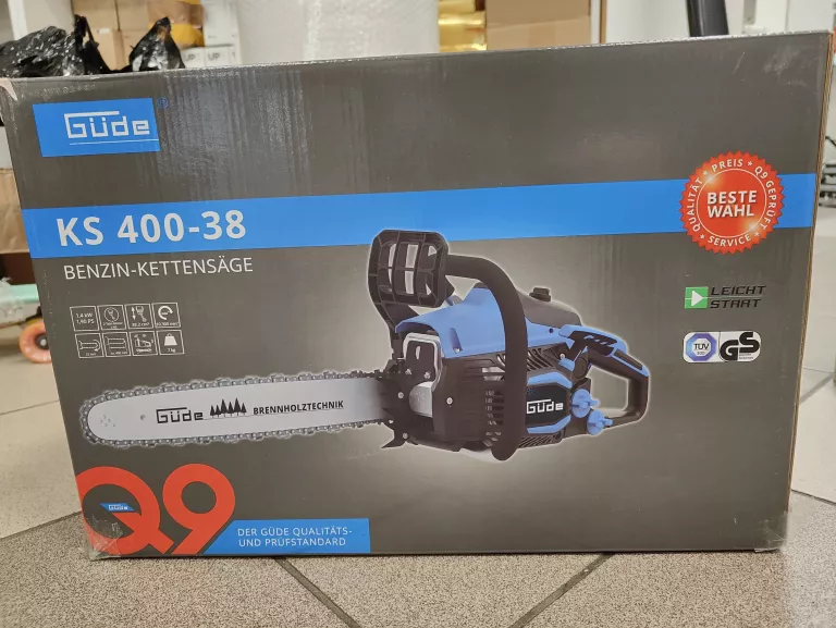 GÜDE PIŁA ŁAŃCUCHOWA GUDE KS 400-38, SPALINOWA, 1,4 KW / 1,9 KM, 38 CM3