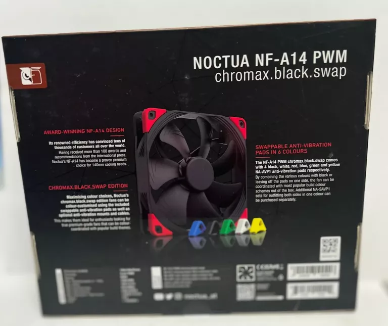 WENTYLATOR NOCTUA 140 X 140 MM NF-A14 PWM CH.BK.S