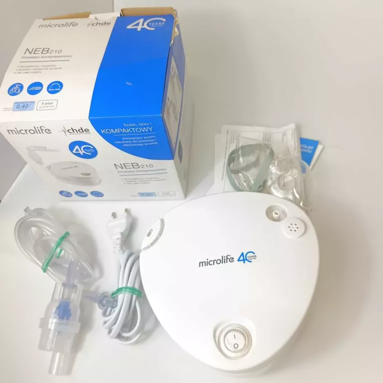 MICROLIFE NEBULIZATOR NEB210 INHALATOR KOMPRESOWY ZESTAW