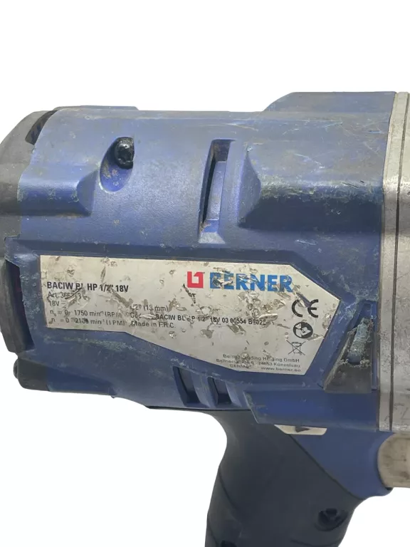 KLUCZ BERNER BACIW BL HP 1/2 18V ŁADOWARKA SPRAWNY