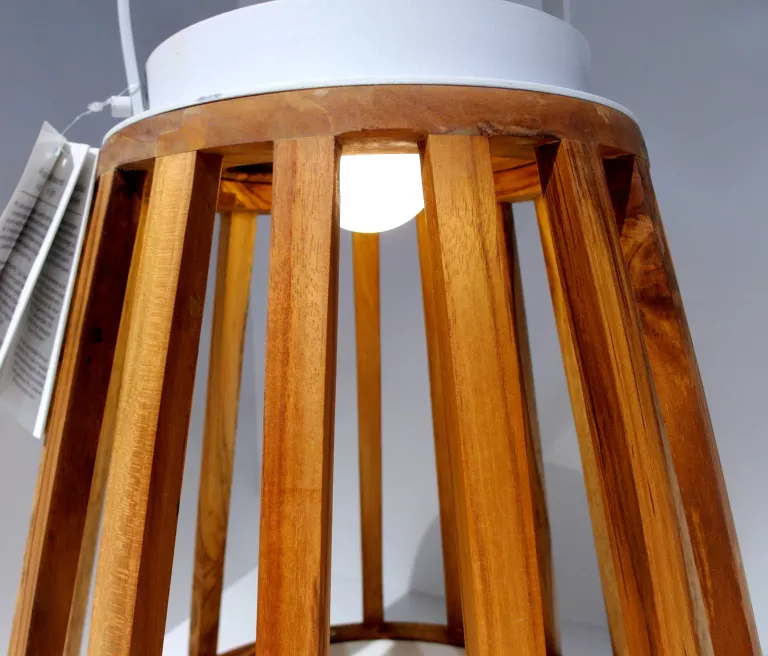 LAMPA SOLARNA MRS. SOLAR KATE TEAK BIAŁA M