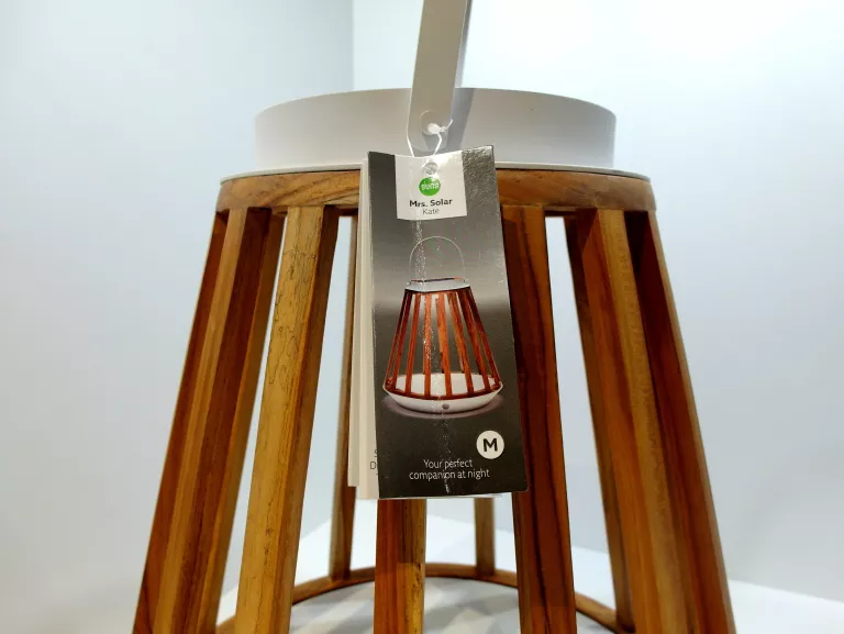 LAMPA SOLARNA MRS. SOLAR KATE TEAK BIAŁA M