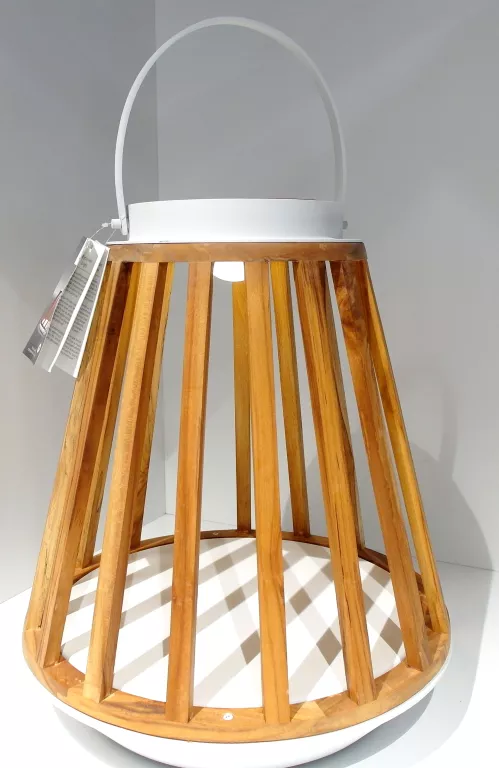 LAMPA SOLARNA MRS. SOLAR KATE TEAK BIAŁA M