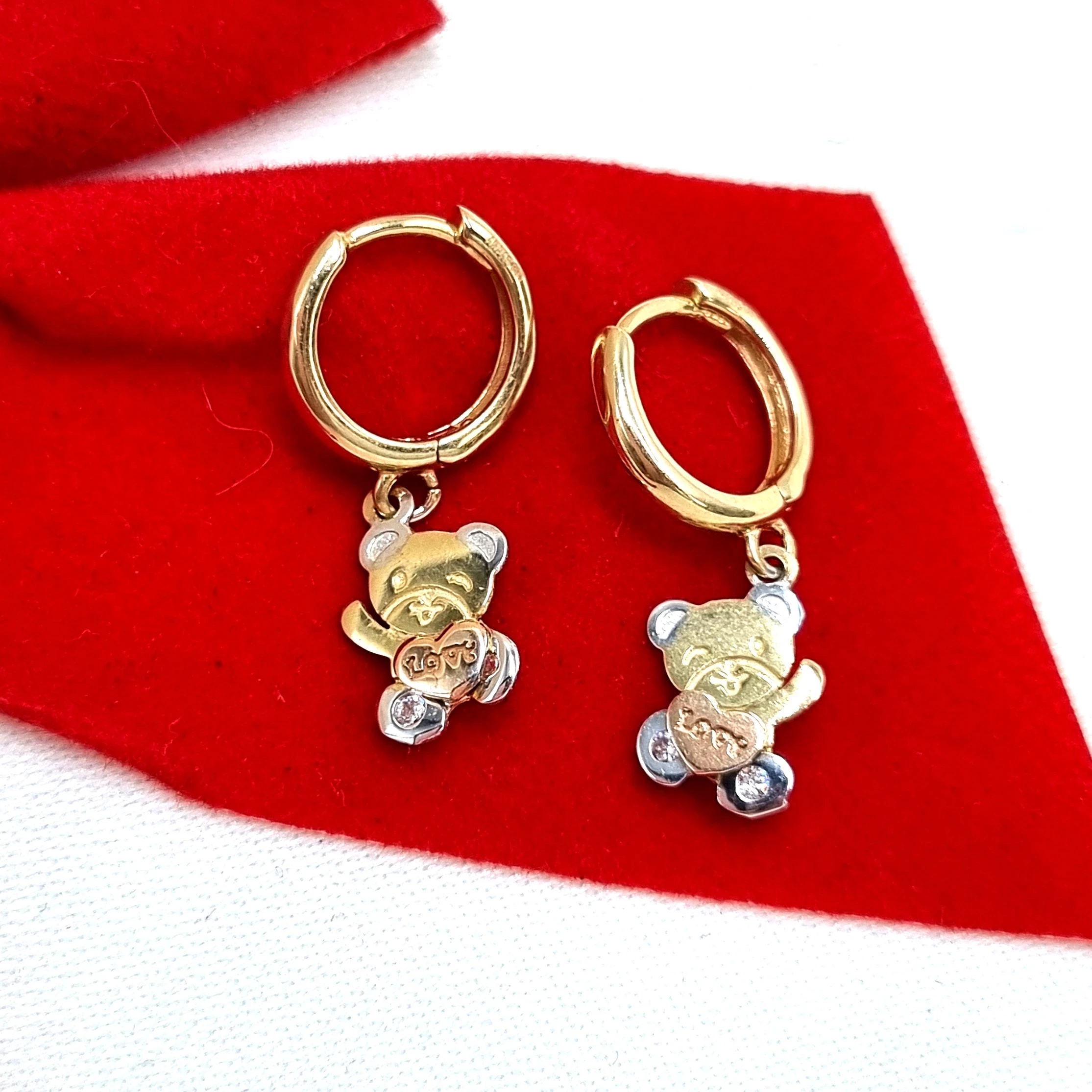 zlote-585-kolczyki-koleczka-wiszace-misie-169w-grunwaldzka-52-gdansk