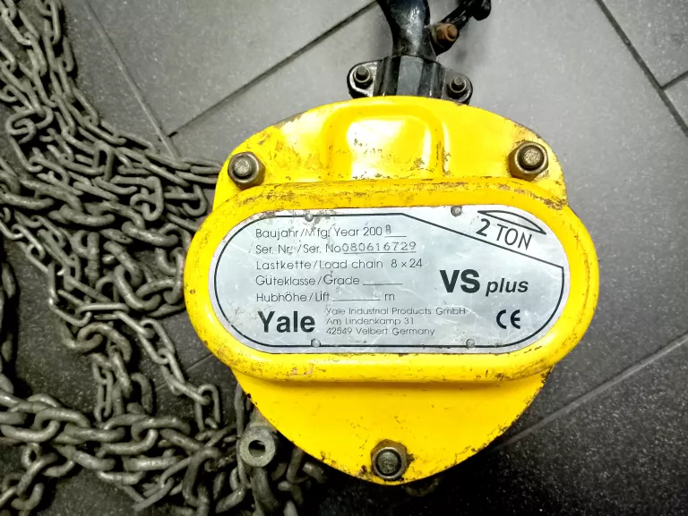 WCIĄGNIK ŁAŃCUCHOWY YALE VS PLUS 2T