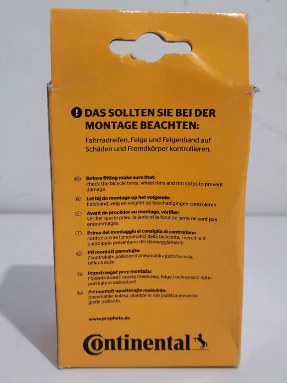 DĘTKA ROWEROWA 28" Z WENTYLEM CONTINENTAL