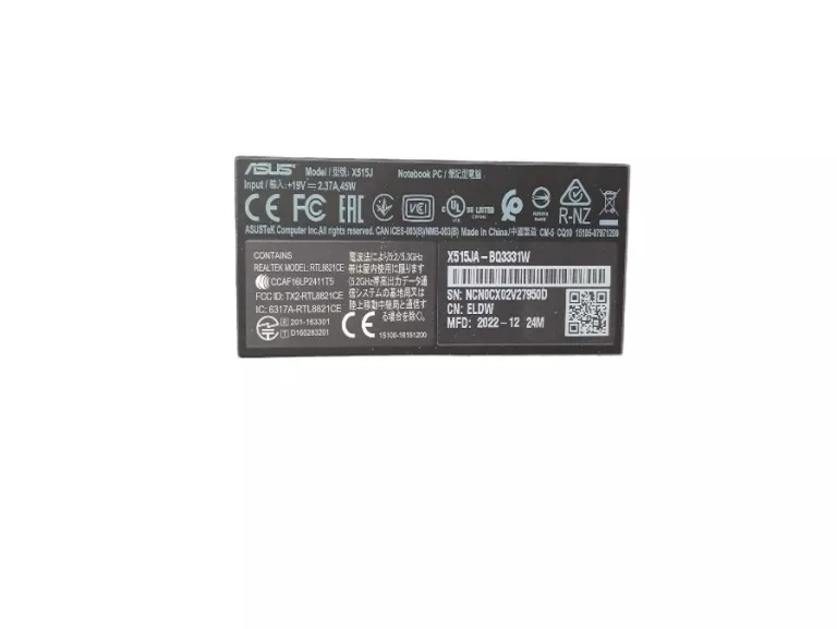 LAPTOP ASUS X515J/ KOMPLET - GWARANCJA !!!