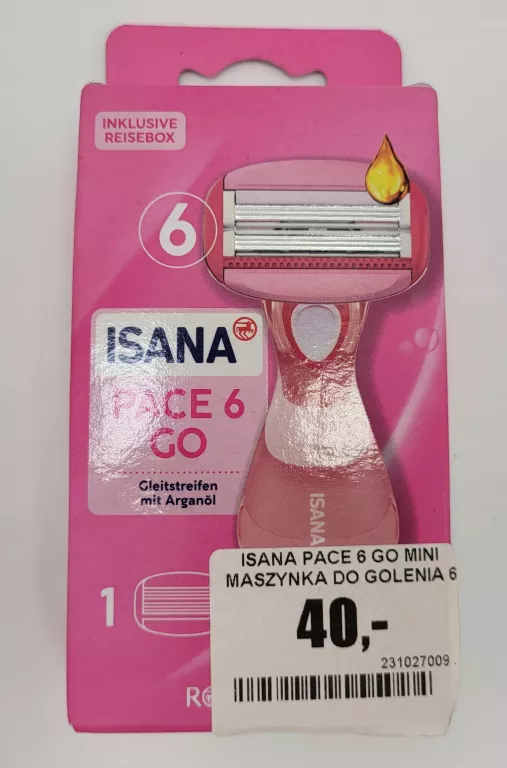 ISANA PACE 6 GO MINI MASZYNKA DO GOLENIA 6 OSTRZY