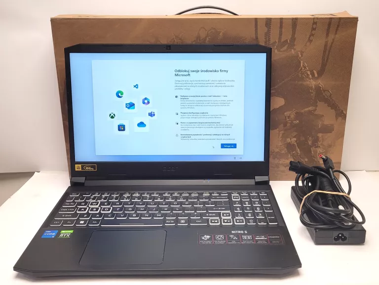 LAPTOP ACER NITRO 5 16/512GB NIVIDA GEFORCE RTX 3060 - POSIADA WADĘ