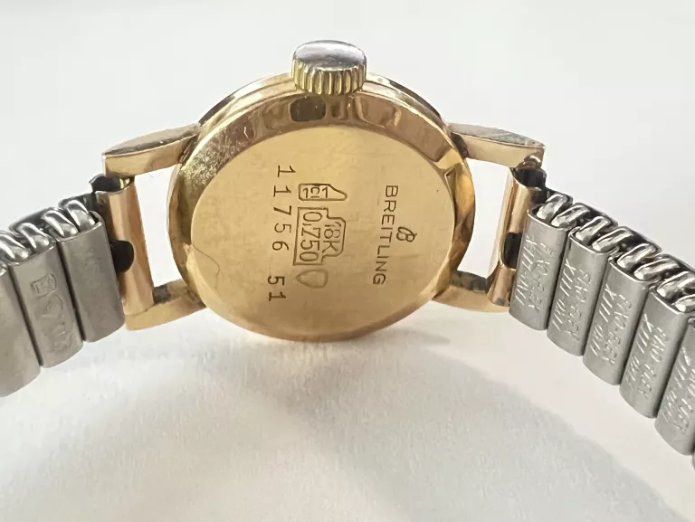 ZEGAREK BREITLING NAKĘCANY ZŁOTA KOPERTA 18K 750