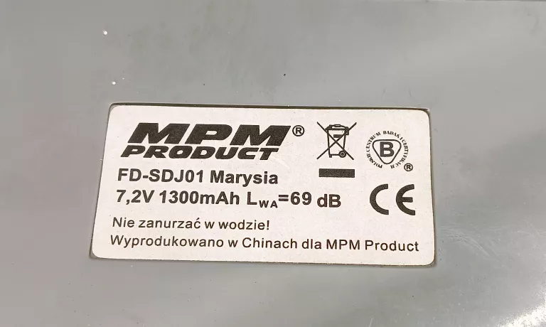 SZCZOTKA ELEKTRYCZNA MPM FD-SDJ01 MARYSIA