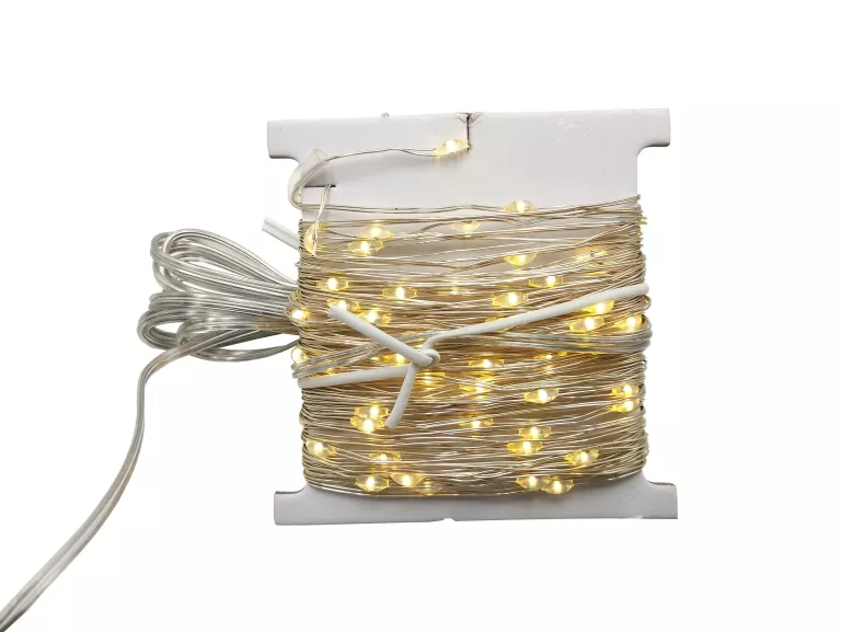 LAMPKI LED NA DRUCIKU 2X10M ŁADOWANIE SOLARNE