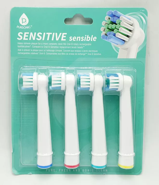 PURSONIC KOŃCÓWKI DO ORAL-B SENSITIVE ZAMIENNIKI X4