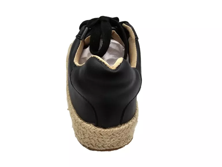 BUTY CZARNE ESPADRYLE SZNUROWANE ROZMIAR 41