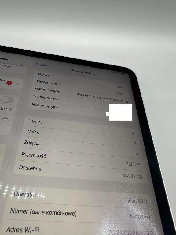 TABLET APPLE IPAD PRO 11" (4TH GEN) 8 GB/128GB WIFI+LTE + GW
