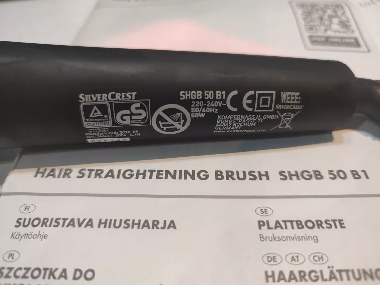 szczotka-prostujaca-silvercrest-shgb-50-b1-stan-uzywany