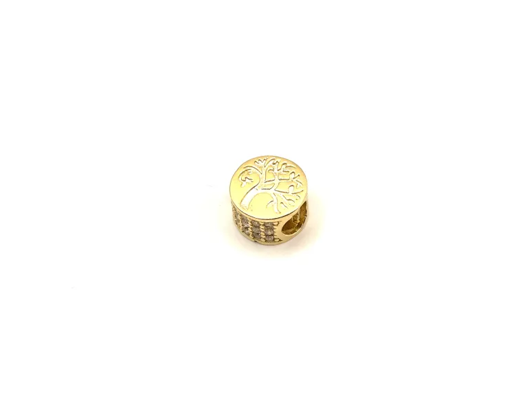 ZŁOTA ZAWIESZKA CHARMS CYRKONIE DRZEWKO 585 / 1,69 G