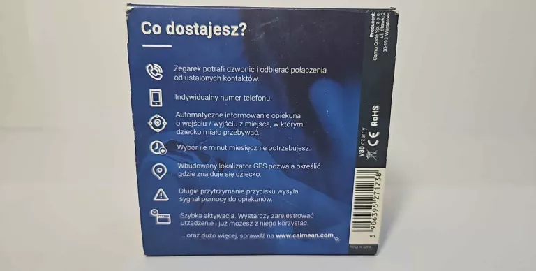 SMARTWATCH KIDS CALMEAN V80/PUDEŁKO