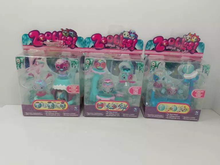 ZOOBLES ZESTAW PODWÓJNY FIGUREK SPIN MASTER RÓŻNE RODZAJE