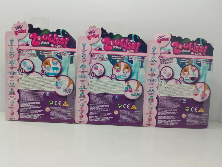 ZOOBLES ZESTAW PODWÓJNY FIGUREK SPIN MASTER RÓŻNE RODZAJE