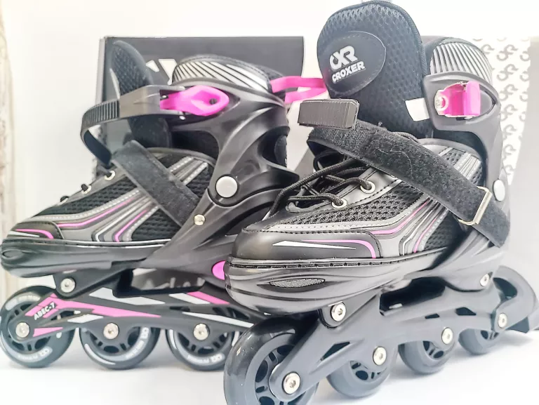 ROLKI CROXER OPTIMA CZARNO-RÓŻOWE R. 35-38
