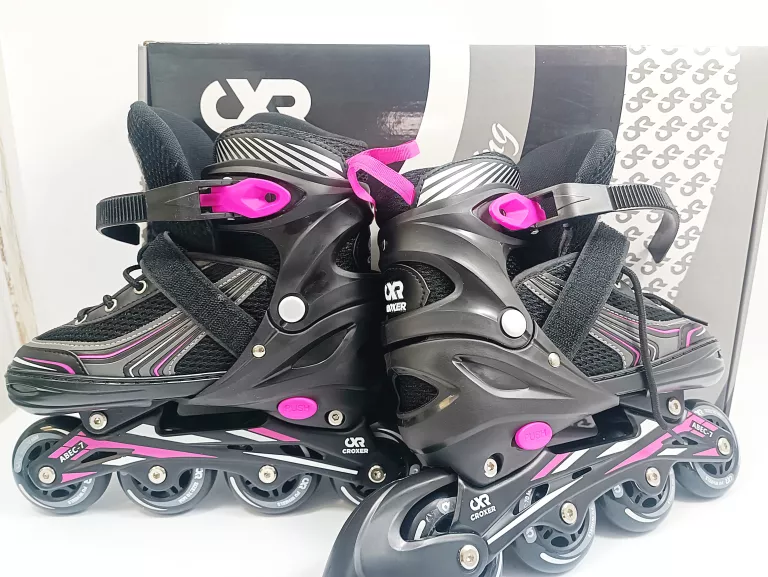 ROLKI CROXER OPTIMA CZARNO-RÓŻOWE R. 35-38