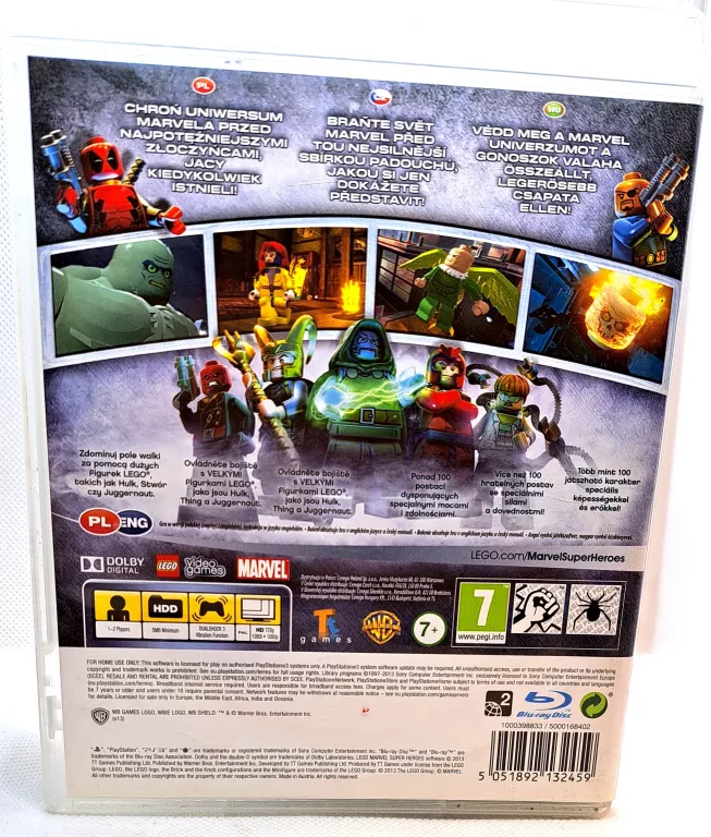 GRA LEGO MARVEL SUPER HEROES SONY PLAYSTATION 3 (PS3)