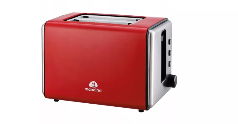 MANDINE MST870R-22 - TOSTER ZE STALI NIERDZEWNEJ | CZERWONY | 870W