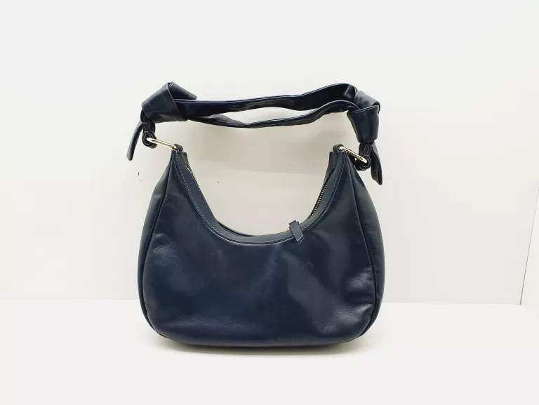 TOREBKA SKÓRZANA TOMMY HILFIGER AW0AW16073 GRANATOWA